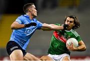 19 December 2020; Oisín Mullin of Mayo is tackled by Brian Fenton of Dublin during the GAA Football All-Ireland Senior Championship Final match between Dublin and Mayo at Croke Park in Dublin. Photo by Piaras Ó Mídheach/Sportsfile