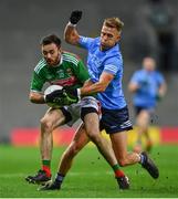 19 December 2020; Kevin McLoughlin of Mayo in action against Jonny Cooper of Dublin during the GAA Football All-Ireland Senior Championship Final match between Dublin and Mayo at Croke Park in Dublin. Photo by Eóin Noonan/Sportsfile