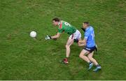 19 December 2020; Matthew Ruane of Mayo in action against Con O'Callaghan of Dublin during the GAA Football All-Ireland Senior Championship Final match between Dublin and Mayo at Croke Park in Dublin. Photo by Daire Brennan/Sportsfile