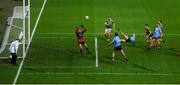 19 December 2020; Dean Rock of Dublin scores his side's first goal during the GAA Football All-Ireland Senior Championship Final match between Dublin and Mayo at Croke Park in Dublin. Photo by Stephen McCarthy/Sportsfile