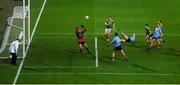 19 December 2020; Dean Rock of Dublin scores his side's first goal during the GAA Football All-Ireland Senior Championship Final match between Dublin and Mayo at Croke Park in Dublin. Photo by Stephen McCarthy/Sportsfile