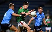 19 December 2020; Lee Keegan of Mayo is tackled by Jonny Cooper of Dublin during the GAA Football All-Ireland Senior Championship Final match between Dublin and Mayo at Croke Park in Dublin. Photo by Ray McManus/Sportsfile