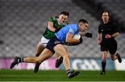 19 December 2020; David Byrne of Dublin in action against Diarmuid O'Connor of Mayo during the GAA Football All-Ireland Senior Championship Final match between Dublin and Mayo at Croke Park in Dublin. Photo by Sam Barnes/Sportsfile