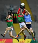 19 December 2020; Ryan O'Donoghue of Mayo in action against John Small of Dublin during the GAA Football All-Ireland Senior Championship Final match between Dublin and Mayo at Croke Park in Dublin. Photo by Eóin Noonan/Sportsfile