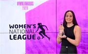 20 December 2020; Recipient of the Most Clean Sheets award Rachael Kelly of Shelbourne during the 2020 Women's National League Awards at the eir Sport Studios in Dublin. Photo by Stephen McCarthy/Sportsfile