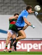 19 December 2020; Michael Fitzsimons of Dublin in action against Lee Keegan of Mayo during the GAA Football All-Ireland Senior Championship Final match between Dublin and Mayo at Croke Park in Dublin. Photo by Stephen McCarthy/Sportsfile