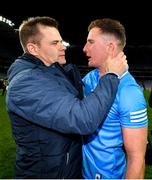 19 December 2020; Dublin manager Dessie Farrell and Ciarán Kilkenny celebrate following the GAA Football All-Ireland Senior Championship Final match between Dublin and Mayo at Croke Park in Dublin. Photo by Seb Daly/Sportsfile