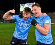 19 December 2020; Seán Bugler, left, and Ciarán Kilkenny of Dublin celebrate following their side's victory in the GAA Football All-Ireland Senior Championship Final match between Dublin and Mayo at Croke Park in Dublin. Photo by Seb Daly/Sportsfile