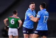 19 December 2020; Philip McMahon, left, and Colm Basquel of Dublin celebrate following the GAA Football All-Ireland Senior Championship Final match between Dublin and Mayo at Croke Park in Dublin. Photo by Sam Barnes/Sportsfile