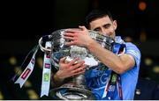 19 December 2020; Niall Scully of Dublin with the Sam Maguire Cup following the GAA Football All-Ireland Senior Championship Final match between Dublin and Mayo at Croke Park in Dublin. Photo by Stephen McCarthy/Sportsfile