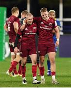 19 December 2020; Keith Earls, left, and Mike Haley of Munster after the Heineken Champions Cup Pool B Round 2 match between ASM Clermont Auvergne and Munster at Stade Marcel-Michelin in Clermont-Ferrand, France. Photo by Julien Poupart/Sportsfile