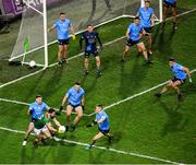 19 December 2020; Darren Coen of Mayo attempts to break through the Dublin defence near the end of the GAA Football All-Ireland Senior Championship Final match between Dublin and Mayo at Croke Park in Dublin. Photo by Daire Brennan/Sportsfile