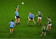 19 December 2020; Brian Howard of Dublin in action against Jordan Flynn of Mayo during the GAA Football All-Ireland Senior Championship Final match between Dublin and Mayo at Croke Park in Dublin. Photo by Daire Brennan/Sportsfile