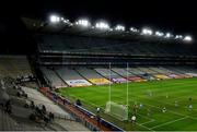 19 December 2020; A general view of Croke Park as Dean Rock of Dublin scores his side's first goal during the GAA Football All-Ireland Senior Championship Final match between Dublin and Mayo at Croke Park in Dublin. Photo by Stephen McCarthy/Sportsfile