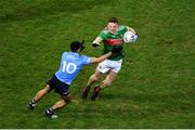19 December 2020; Matthew Ruane of Mayo in action against Niall Scully of Dublin during the GAA Football All-Ireland Senior Championship Final match between Dublin and Mayo at Croke Park in Dublin. Photo by Daire Brennan/Sportsfile