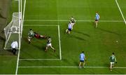 19 December 2020; Con O'Callaghan of Dublin scores his side's second goal past David Clarke of Mayo during the GAA Football All-Ireland Senior Championship Final match between Dublin and Mayo at Croke Park in Dublin. Photo by Daire Brennan/Sportsfile