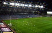 19 December 2020; (EDITOR'S NOTE: This image was created using a starburst filter) A general view of the action in an empty stadium during the GAA Football All-Ireland Senior Championship Final match between Dublin and Mayo at Croke Park in Dublin. Normally a full stadium crowd of 82,300 approx would be in attendance for the All-Ireland Finals but it is being played behind closed doors due to restrictions imposed by the Irish Government to contain the spread of the Coronavirus. Photo by Brendan Moran/Sportsfile