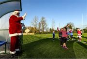 20 December 2020; Santa Claus during a Leinster Tullow RFC Minis Training at Tullow RFC in Tullow, Carlow. Photo by Matt Browne/Sportsfile