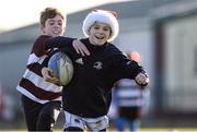 20 December 2020; Rocco Mulhall and Matthew Worrall in action during the Tullow RFC Minis Training at Tullow RFC in Tullow, Carlow. Photo by Matt Browne/Sportsfile