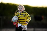 20 December 2020; Isabelle Castles in action during the Tullow RFC Minis Training at Tullow RFC in Tullow, Carlow. Photo by Matt Browne/Sportsfile