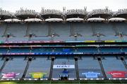 20 December 2020; A general view of empty stands ahead of the TG4 All-Ireland Senior Ladies Football Championship Final match between Cork and Dublin at Croke Park in Dublin. Photo by Sam Barnes/Sportsfile