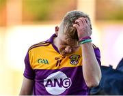 20 December 2020; Cian Byrne of Wexford following his side's defeat in the Electric Ireland Leinster GAA Hurling Minor Championship Semi-Final match between Wexford and Kilkenny at Chadwicks Wexford Park in Wexford. Photo by Seb Daly/Sportsfile