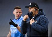 19 December 2020; Dublin manager Dessie Farrell and Philly McMahon during the GAA Football All-Ireland Senior Championship Final match between Dublin and Mayo at Croke Park in Dublin. Photo by Stephen McCarthy/Sportsfile