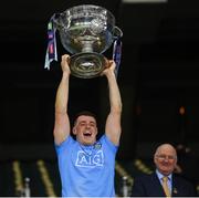 19 December 2020; Brian Howard of Dublin lifts the Sam Maguire Cup following the GAA Football All-Ireland Senior Championship Final match between Dublin and Mayo at Croke Park in Dublin. Photo by Stephen McCarthy/Sportsfile