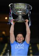 19 December 2020; Philly McMahon of Dublin lifts the Sam Maguire Cup following the GAA Football All-Ireland Senior Championship Final match between Dublin and Mayo at Croke Park in Dublin. Photo by Stephen McCarthy/Sportsfile