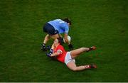 20 December 2020; Lyndsey Davey of Dublin in action against Shauna Kelly of Cork during the TG4 All-Ireland Senior Ladies Football Championship Final match between Cork and Dublin at Croke Park in Dublin. Photo by Sam Barnes/Sportsfile