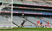 20 December 2020; Áine O'Sullivan of Cork shoots to score her side's first goal during the TG4 All-Ireland Senior Ladies Football Championship Final match between Cork and Dublin at Croke Park in Dublin. Photo by Eóin Noonan/Sportsfile