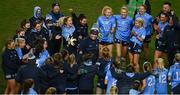 20 December 2020; Dublin manager Mick Bohan celebrates with his players following the TG4 All-Ireland Senior Ladies Football Championship Final match between Cork and Dublin at Croke Park in Dublin. Photo by Sam Barnes/Sportsfile