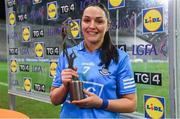 20 December 2020; Sinéad Goldrick of Dublin with her Player of the Match award after the TG4 All-Ireland Senior Ladies Football Championship Final match between Cork and Dublin at Croke Park in Dublin. Photo by Brendan Moran/Sportsfile