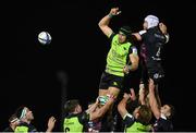 20 December 2020; Ultan Dillane of Connacht in action against Dave Attwood of Bristol Bears during the Heineken Champions Cup Pool B Round 2 match between Connacht and Bristol Bears at the Sportsground in Galway. Photo by Ramsey Cardy/Sportsfile