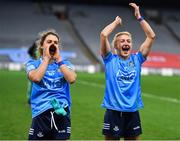 20 December 2020; Dublin players Noelle Healy, left, and Carla Rowe after the TG4 All-Ireland Senior Ladies Football Championship Final match between Cork and Dublin at Croke Park in Dublin. Photo by Brendan Moran/Sportsfile