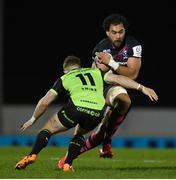 20 December 2020; Steven Luatau of Bristol Bears is tackled by Matt Healy of Connacht during the Heineken Champions Cup Pool B Round 2 match between Connacht and Bristol Bears at the Sportsground in Galway. Photo by Ramsey Cardy/Sportsfile