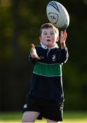 20 December 2020; Liam Cunningham in action during Gorey RFC Minis Training at Gorey RFC in Gorey, Wexford. Photo by Seb Daly/Sportsfile
