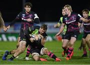 20 December 2020; John Porch of Connacht is tackled by Ben Earl of Bristol Bears during the Heineken Champions Cup Pool B Round 2 match between Connacht and Bristol Bears at the Sportsground in Galway. Photo by Ramsey Cardy/Sportsfile