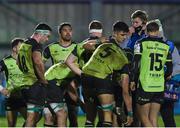 20 December 2020; Connacht players after conceding a try during the Heineken Champions Cup Pool B Round 2 match between Connacht and Bristol Bears at the Sportsground in Galway. Photo by Ramsey Cardy/Sportsfile