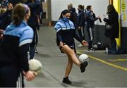 20 December 2020; Sinéad Goldrick of Dublin warms up under the Hogan Stand prior to the TG4 All-Ireland Senior Ladies Football Championship Final match between Cork and Dublin at Croke Park in Dublin. Photo by Piaras Ó Mídheach/Sportsfile