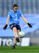 20 December 2020; Sinéad Aherne of Dublin takes a free during the TG4 All-Ireland Senior Ladies Football Championship Final match between Cork and Dublin at Croke Park in Dublin. Photo by Piaras Ó Mídheach/Sportsfile