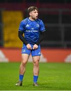 18 December 2020; Rowan Osborne of Leinster during the A Interprovincial Friendly match between Munster A and Leinster A at Thomond Park in Limerick. Photo by Brendan Moran/Sportsfile