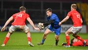 18 December 2020; Rowan Osborne of Leinster in action against Alex Kendellen and Ben Murphy of Munster during the A Interprovincial Friendly match between Munster A and Leinster A at Thomond Park in Limerick. Photo by Brendan Moran/Sportsfile