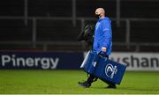 18 December 2020; Leinster academy kit man Jim Bastick after the A Interprovincial Friendly match between Munster A and Leinster A at Thomond Park in Limerick. Photo by Brendan Moran/Sportsfile