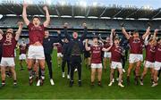 19 December 2020; Galway players celebrate following their sides victory in the EirGrid GAA Football All-Ireland Under 20 Championship Final match between Dublin and Galway at Croke Park in Dublin. Photo by Sam Barnes/Sportsfile