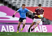 19 December 2020; Matthew Tierney of Galway in action against Josh Bannon of Dublin during the EirGrid GAA Football All-Ireland Under 20 Championship Final match between Dublin and Galway at Croke Park in Dublin. Photo by Sam Barnes/Sportsfile