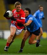 20 December 2020; Libby Coppinger of Cork in action against Leah Caffrey of Dublin during the TG4 All-Ireland Senior Ladies Football Championship Final match between Cork and Dublin at Croke Park in Dublin. Photo by Piaras Ó Mídheach/Sportsfile