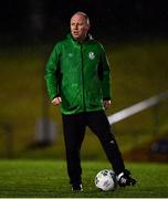 21 December 2020; Shamrock Rovers coach Thomas Morgan prior to the SSE Airtricity U17 National League Final match between Shamrock Rovers and Bohemians at the UCD Bowl in Dublin. Photo by Sam Barnes/Sportsfile