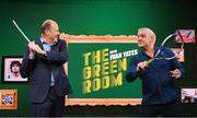 22 December 2020; Ivan Yates is back on our TV screens tomorrow night with a Christmas special of his brand new entertainment show ‘The Green Room’ that airs at 10pm on Virgin Media One. The brand new show will highlight all the news, issues and fun from the world of sport. Each week, Ivan will be joined by Paddy Power, impressionist and TV broadcaster Conor Moore, Virgin Media Sport broadcaster Niamh Kinsella and special guests, with comedy and competitions. Pictured are Ivan Yates, left, and Paddy Power. Photo by Stephen McCarthy/Sportsfile