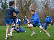 22 December 2020; Jack Conan, right, and Alex Soroka during Leinster Rugby squad training at UCD in Dublin. Photo by Ramsey Cardy/Sportsfile